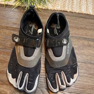 3T Barefoot Max Body Glove Cinch‎ Water Shoes Toe Athletic Black Gray Mens 12